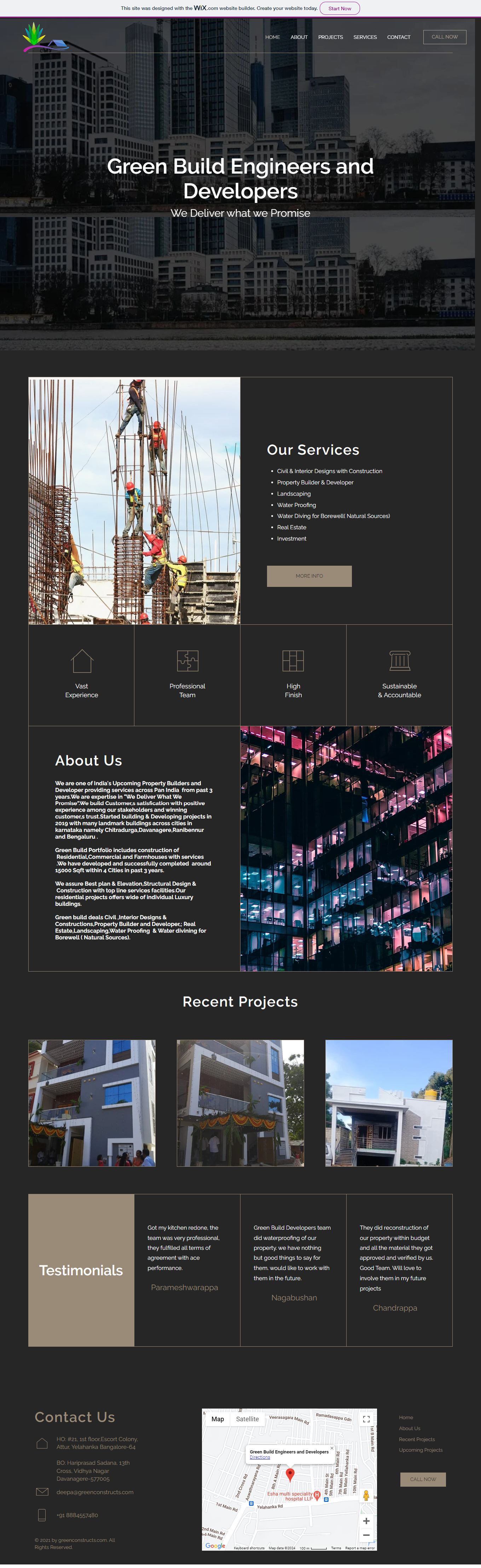 Green Build Engineers Website