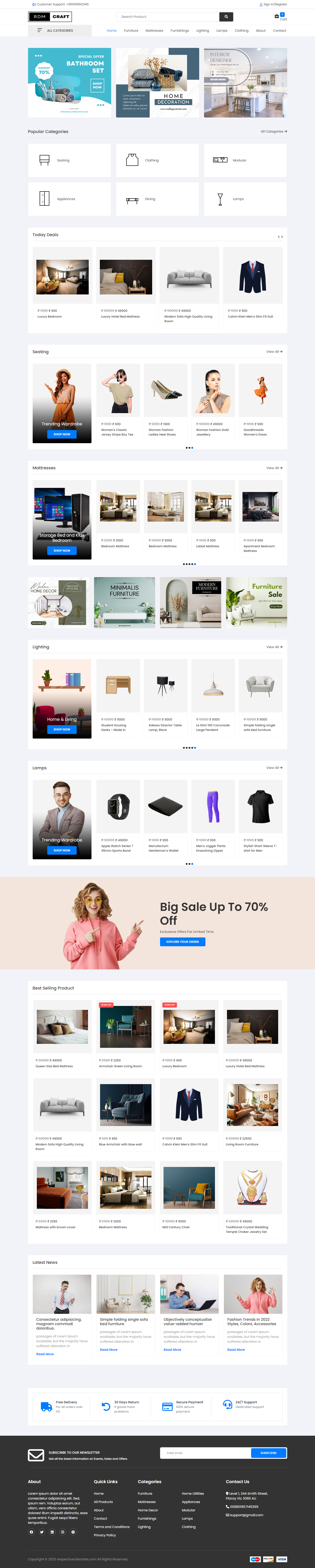 RDM Craft Ecommerce Store